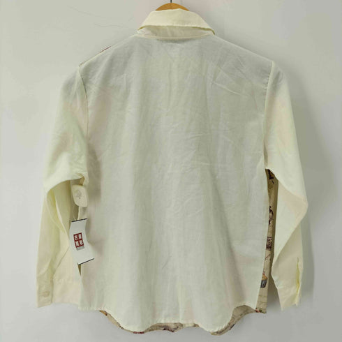 L/S 総柄 比翼シャツ レディース