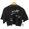 SPELLEDIT クロップド プリントTシャツ レディース