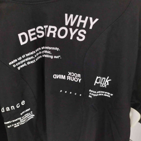 SPELLEDIT クロップド プリントTシャツ レディース