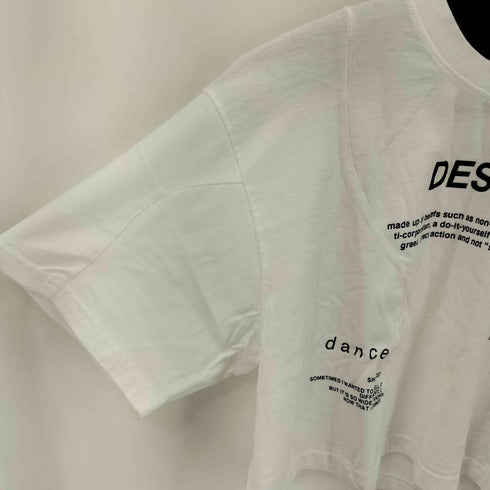 SPELLEDIT クロップド プリントTシャツ レディース