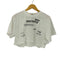 SPELLEDIT クロップド プリントTシャツ レディース