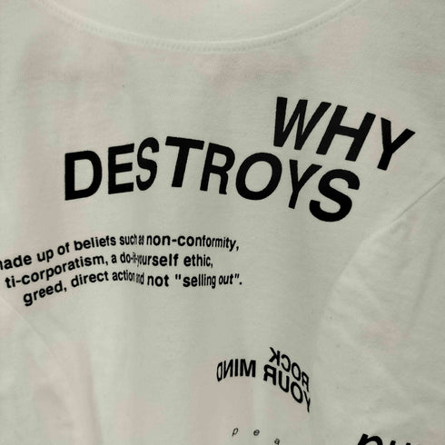 SPELLEDIT クロップド プリントTシャツ レディース