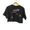 SPELLEDIT クロップド プリントTシャツ レディース