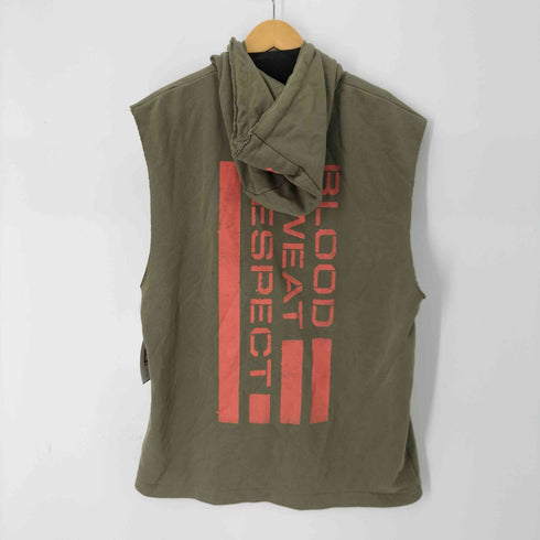 アンダーアーマー UNDER ARMOUR 22SS UAプロジェクトロック ヘビーウエイト テリー スリーブレス フーディー メンズ XXL