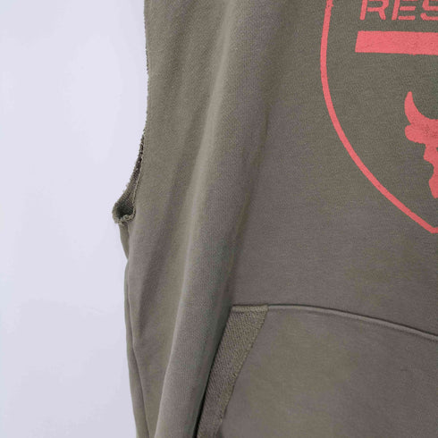 アンダーアーマー UNDER ARMOUR 22SS UAプロジェクトロック ヘビーウエイト テリー スリーブレス フーディー メンズ XXL
