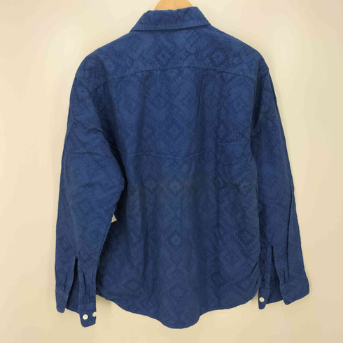 カットレイト CUTRATE ジャガード ノルディック 柄 L/S ボタンダウン シャツ メンズ import:L