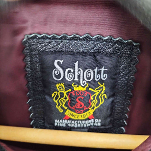 ショット Schott ゴートスキンシングルライダースジャケット メンズ JPN:M