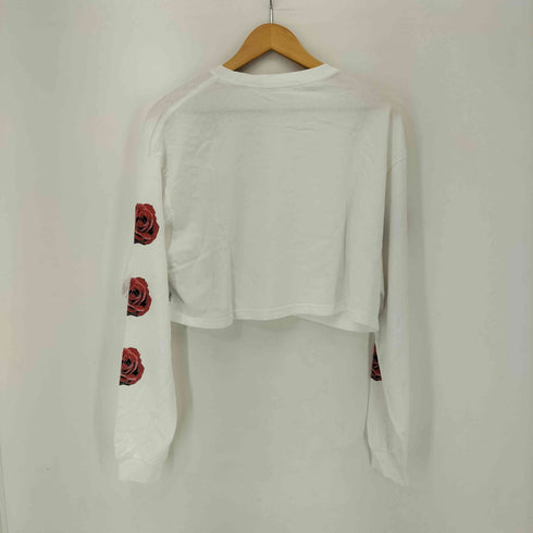 SPELLEDIT アームローズプリント L/S Tシャツ レディース