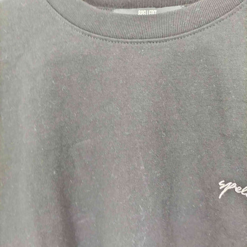SPELLEDIT ロゴ刺繍 L/S Tシャツ レディース