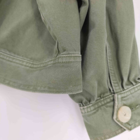 ザラ ZARA タックスリーブ デニムジャケット レディース import:L