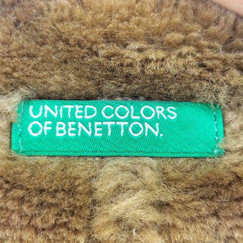 ユナイテッドカラーズオブベネトン UNITED COLORS OF BENETTON ジップ フェイクムートンコート レディース