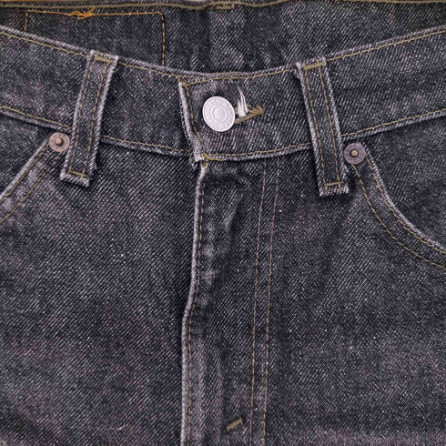 リーバイス Levis 90S USA製 505 ボタン裏585 オレンジタブ 先染め ブラック デニム メンズ W29 L32