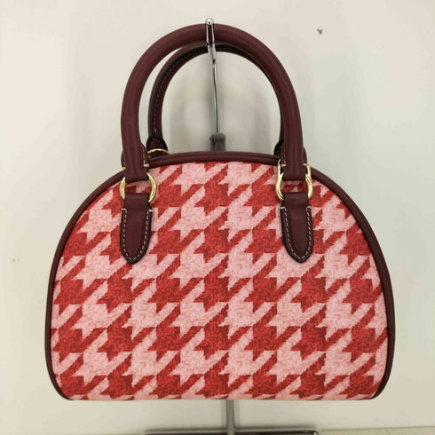 コーチ COACH シドニー サッチェル・ハウンドトゥース プリント 2way バッグ レディース