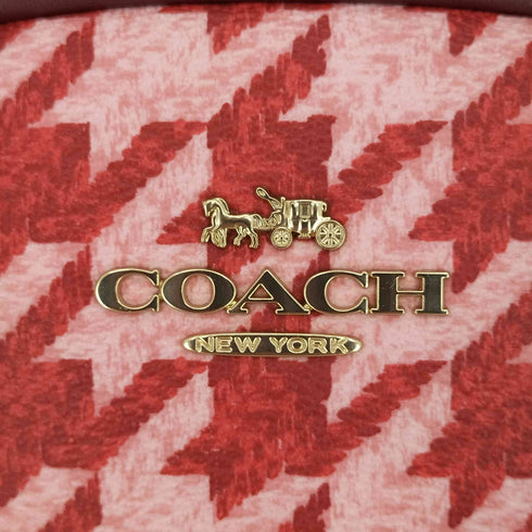 コーチ COACH シドニー サッチェル・ハウンドトゥース プリント 2way バッグ レディース