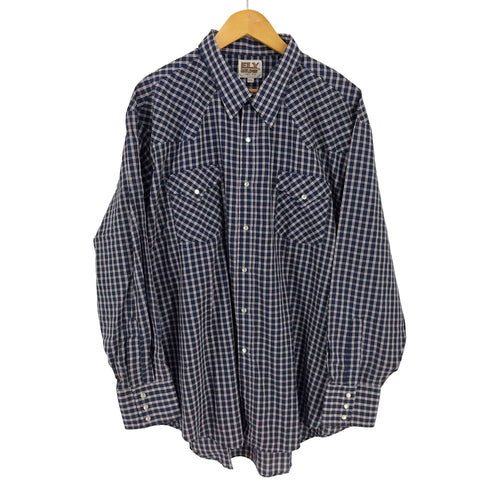 エリーキャトルマン ELY CATTLEMAN チェック ウエスタンシャツ メンズ import:XXL