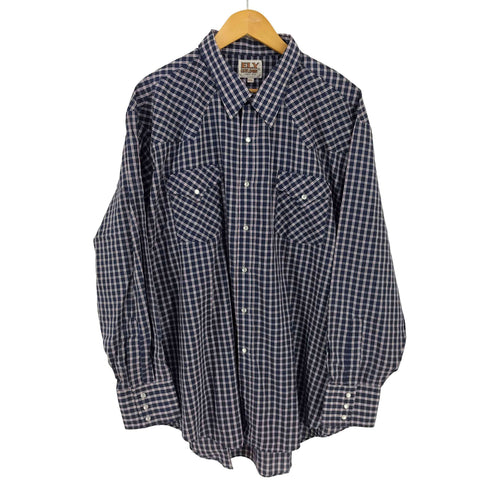 エリーキャトルマン ELY CATTLEMAN チェック ウエスタンシャツ メンズ import:XXL