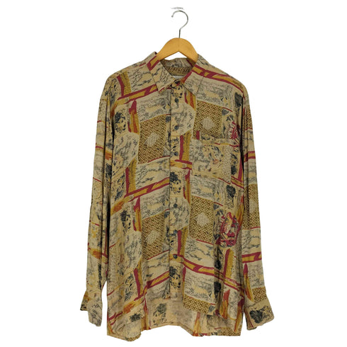 Camargue 総柄 レーヨン シャツ メンズ import:XL
