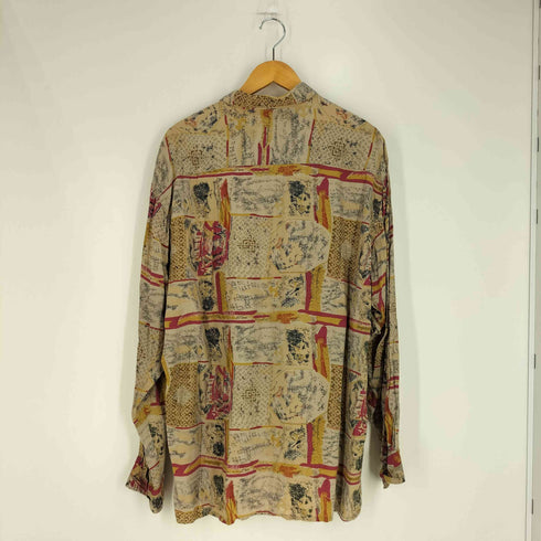Camargue 総柄 レーヨン シャツ メンズ import:XL