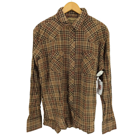 ラングラー Wrangler retro チェック ウエスタンシャツ メンズ import:XL
