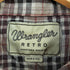 ラングラー Wrangler retro チェック ウエスタンシャツ メンズ import:XL