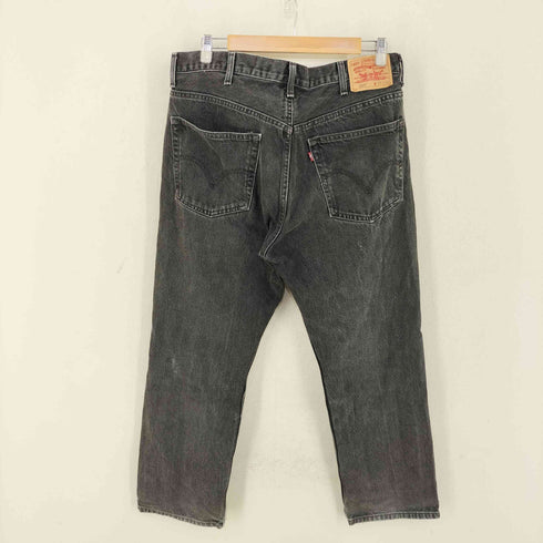 リーバイス Levis 505 メキシコ製 REGULAR FIT ブラックデニムパンツ メンズ 38inch