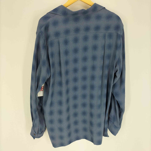 ヨーク YOKE 25SS BLURRED OMBRE PLAID OPEN COLLAR SHIRT オンブレ プレイド オープンカラー シャツ メンズ JPN:2