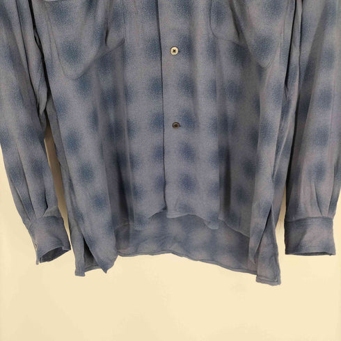 ヨーク YOKE 25SS BLURRED OMBRE PLAID OPEN COLLAR SHIRT オンブレ プレイド オープンカラー シャツ メンズ JPN:2