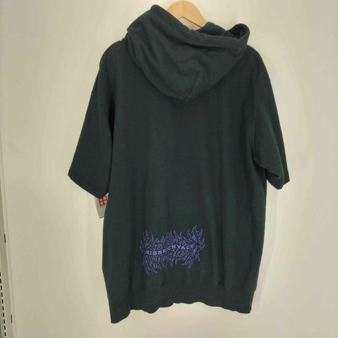 ケリークロージング KRY CLOTHING ボーンハンド プリント S/S ジップアップ パーカー メンズ XXXL