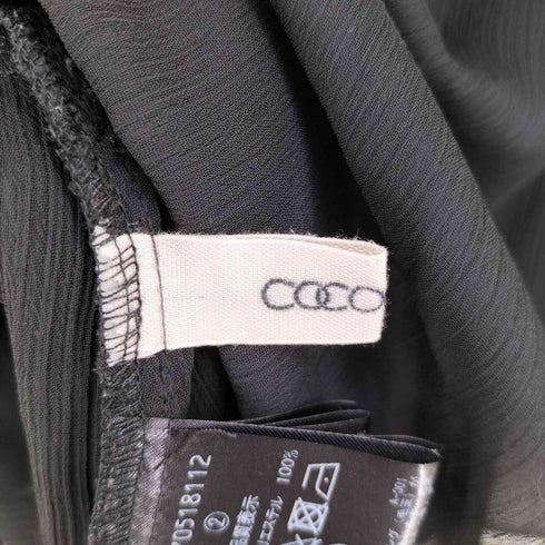 ココディール COCO DEAL シアーフリルブラウス レディース 2