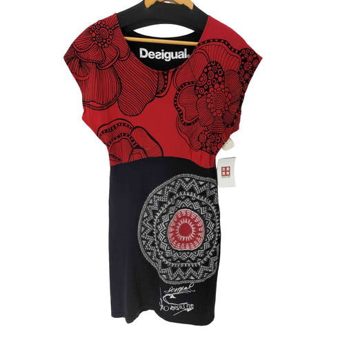 デシグアル Desigual 花柄ノースリーブワンピース レディース