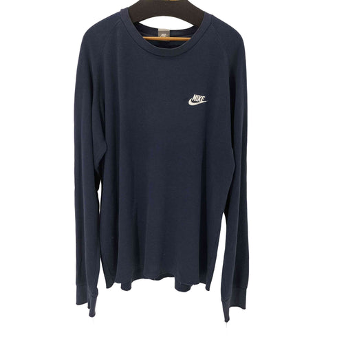 ナイキ NIKE 00S フロントロゴ刺繍 L/S ワッフルカットソー メンズ import:XL