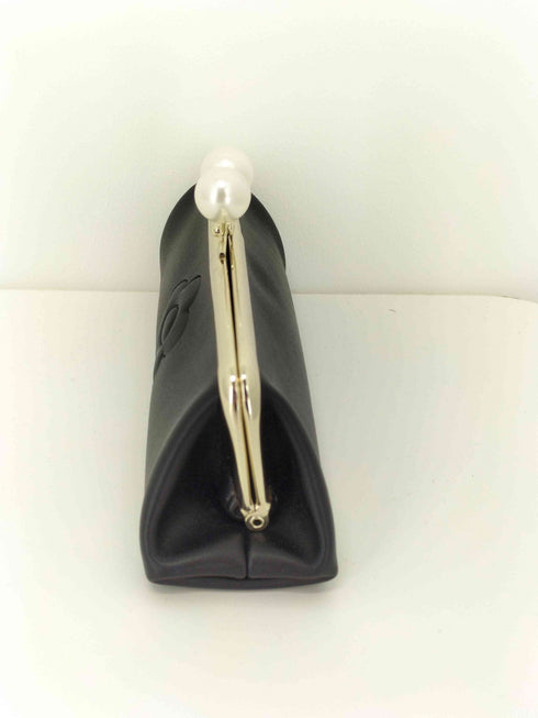 マリークワント MARY QUANT 型押し がま口ケース レディース