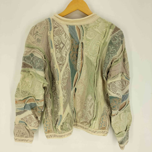 クージー COOGI オーストラリア製 ロールネック 総柄 ウール プルオーバー 3D ニット レディース import:M