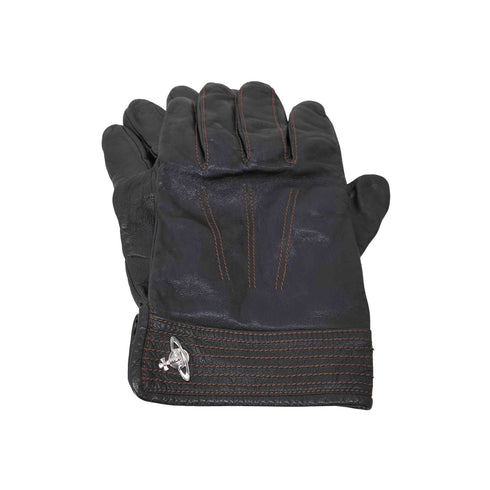 ヴィヴィアンウエストウッド Vivienne Westwood 裏地総柄 レザー手袋 レディース