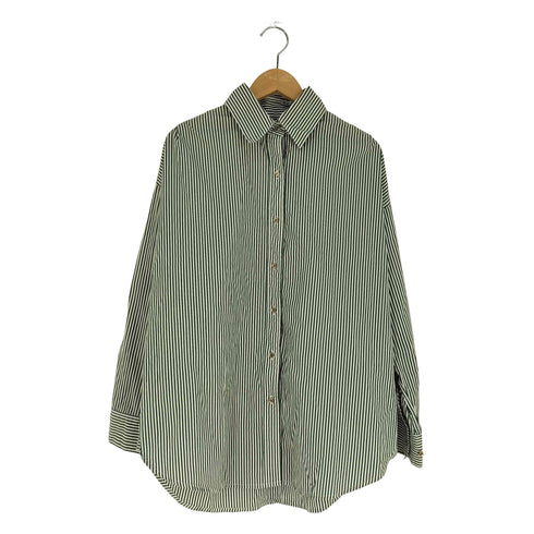 ラウンジドレス Loungedress ストライプBIGシャツ レディース FREE