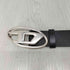 ディーゼル DIESEL ロゴバックル レザーベルト メンズ