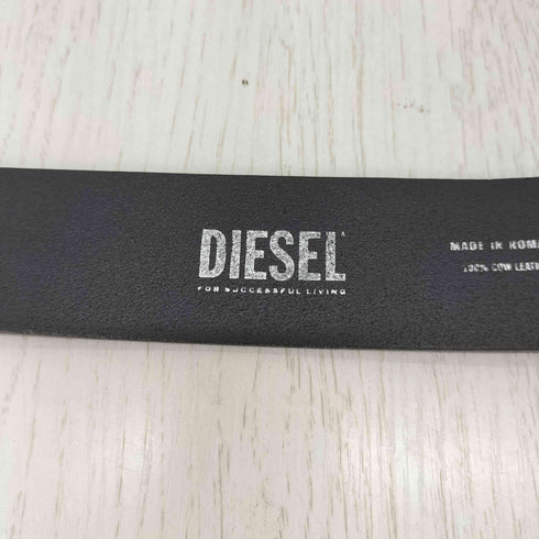 ディーゼル DIESEL ロゴバックル レザーベルト メンズ