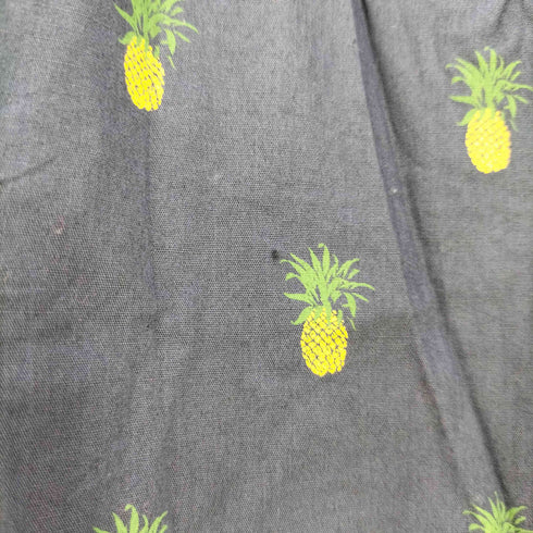 ハバネラ HAVANERA パイナップル柄 半袖シャツ メンズ import:XXL