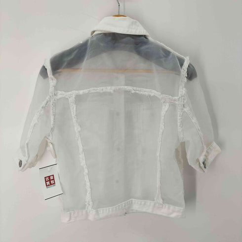 S/S シースルーデニムジャケット レディース