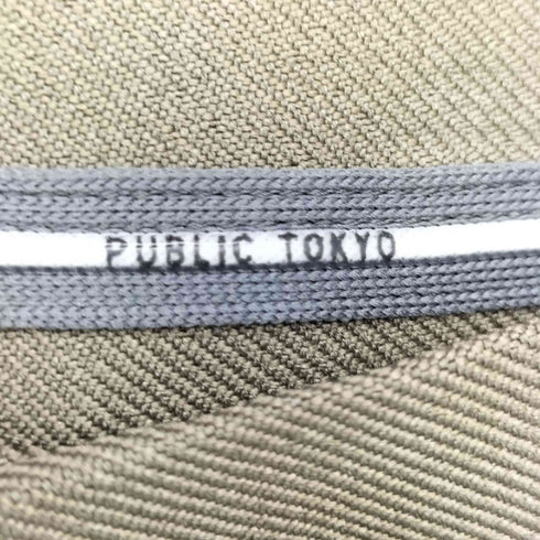 パブリックトウキョウ PUBLIC TOKYO エバークリースGRツイルワイドテーパードスラックスパンツ メンズ 2