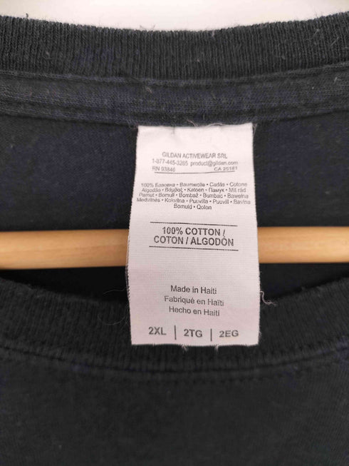 両面プリント クルーネックTシャツ メンズ 2XL