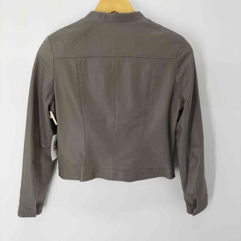 ボールジー BALLSEY ラムレザーノーカラージャケット レディース JPN:38