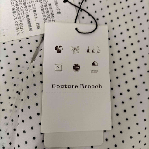 クチュールブローチ Couture brooch 24AW リブ デザイン ドット ワンピース レディース JPN:L