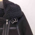 ザラ ZARA ダブルライダース ムートンジャケット レディース import:M