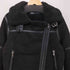 ザラ ZARA ダブルライダース ムートンジャケット レディース import:M