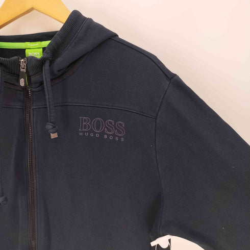 ボスヒューゴボス BOSS HUGO BOSS REGULAR FIT ロゴ プリント ジップアップ パーカー メンズ import:XL