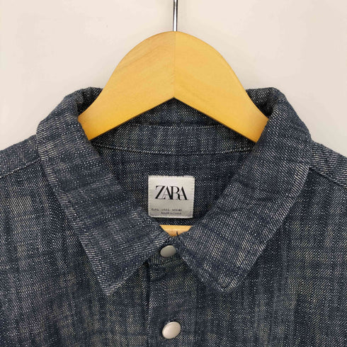 ザラ ZARA オーバーサイズデニムシャツ メンズ import:L