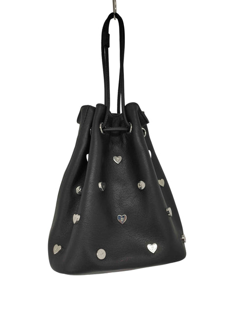 アベイシングエイプ A BATHING APE BAPY studded bucket bag 巾着 スタッズレザーバッグ レディース