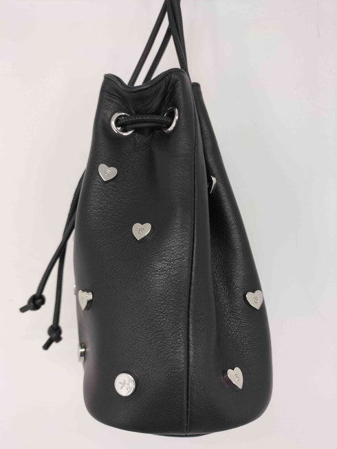 アベイシングエイプ A BATHING APE BAPY studded bucket bag 巾着 スタッズレザーバッグ レディース