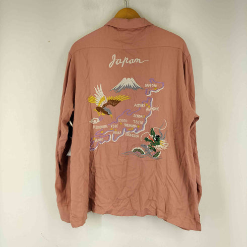 ヒューストン HOUSTON 両面刺繍 L/S シャツ メンズ import:XL